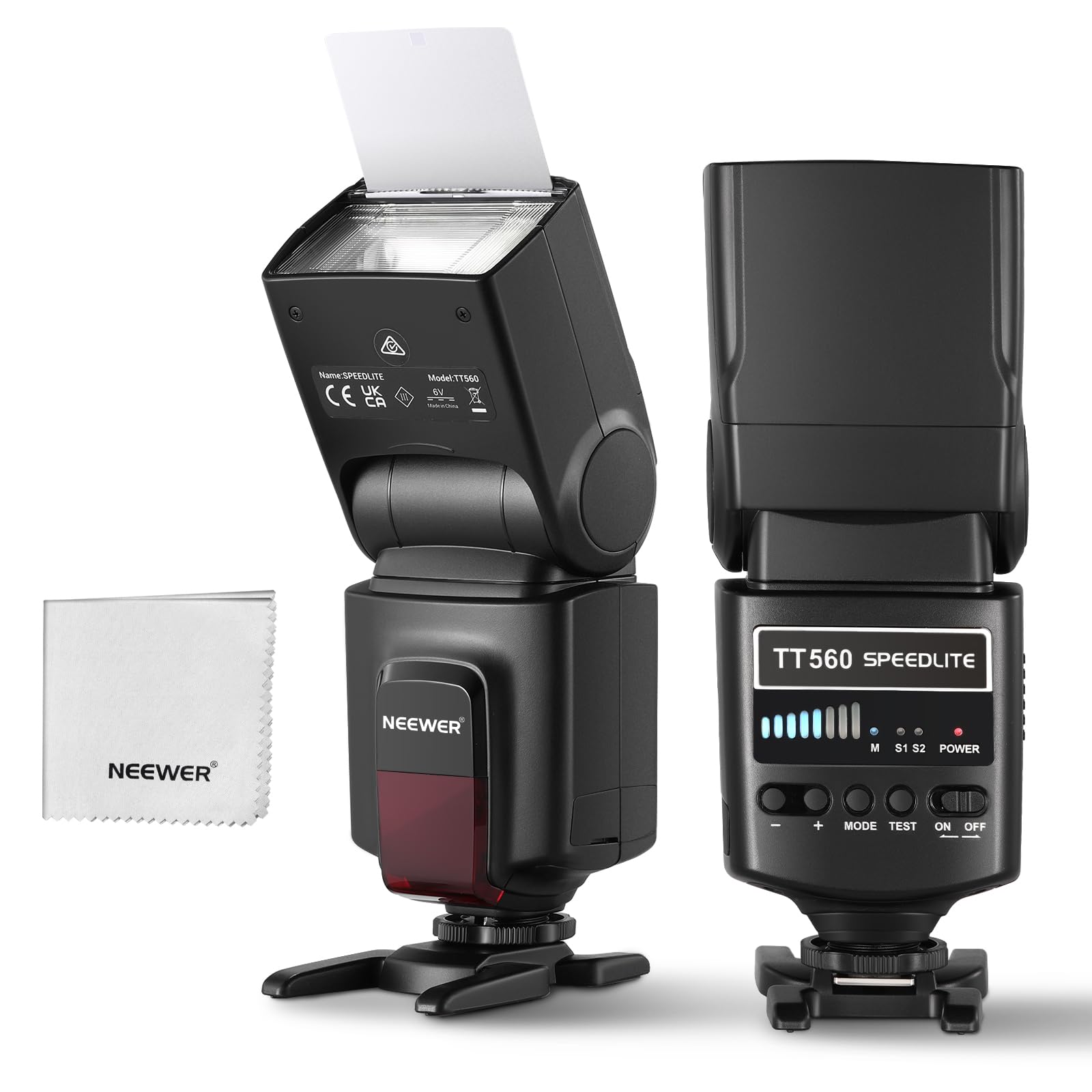 NEEWER TT560 Flash Speedlite para Cámara Digital, Iluminación para Estudio, Compatible con Canon Sony Nikon Panasonic Ol