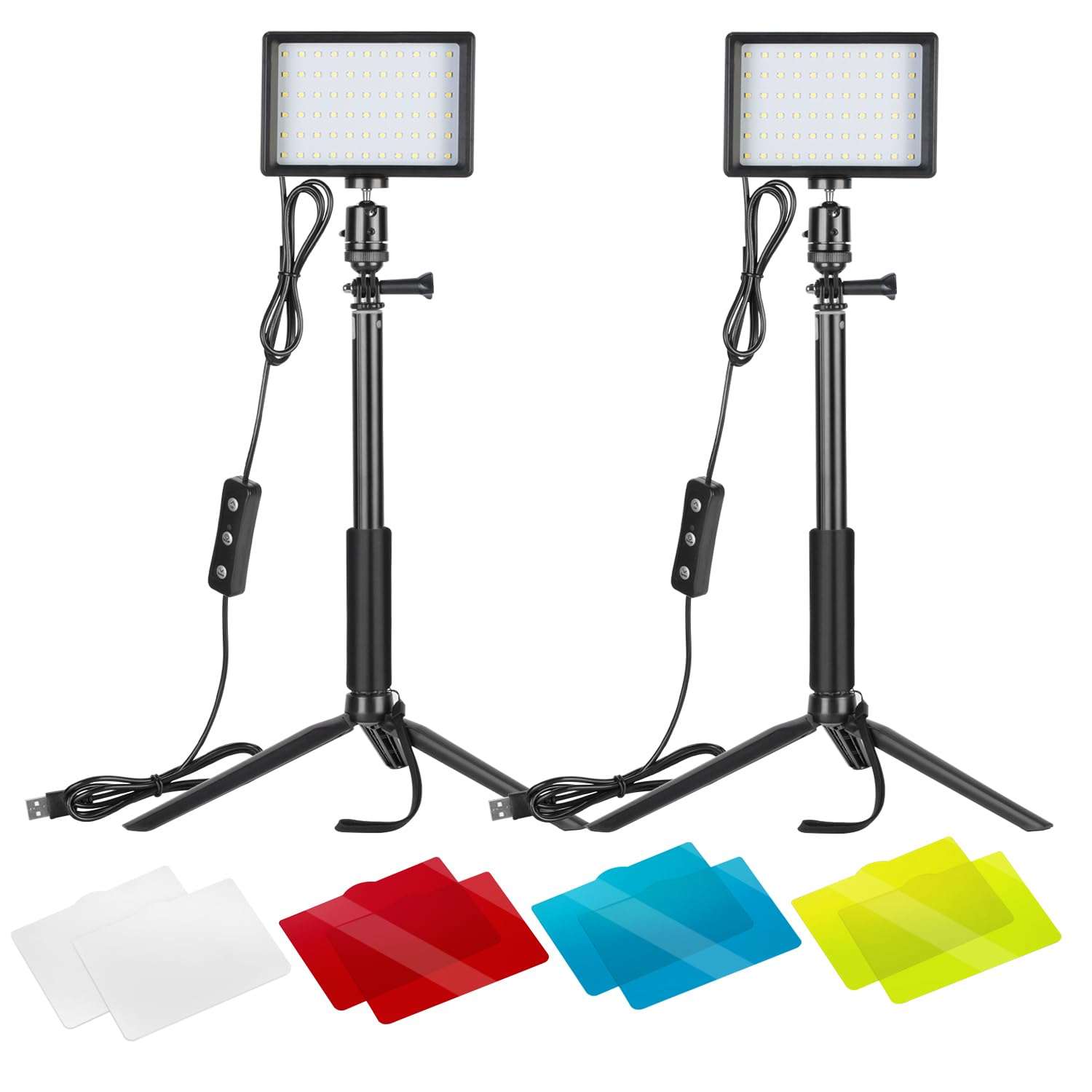 NEEWER Luz de Video LED USB Regulable 5600K para Grabación y Fotografía
