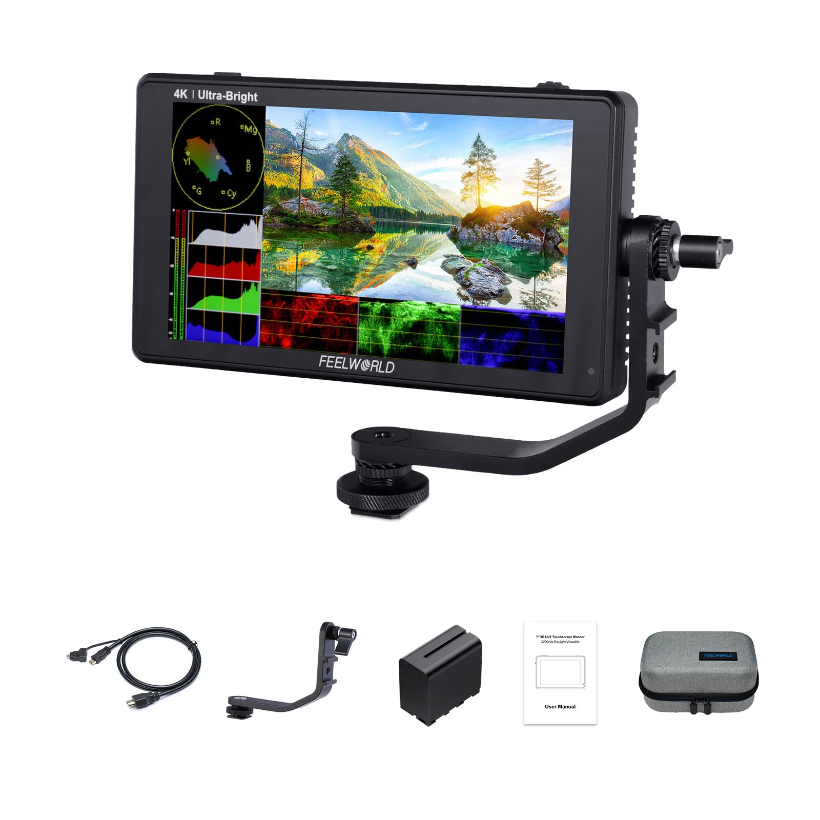 Feelworld LUT6 6 Pulgadas Pantalla táctil Cámara DSLR Monitor de Campo